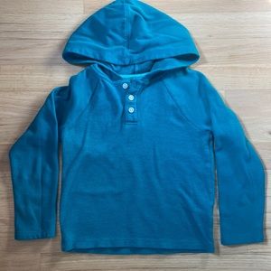 Green sweater sweatshirt material hoodie Sz 4/5 boys
